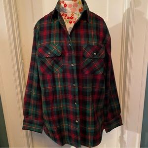 Christmas Plaid Flannel Shacket